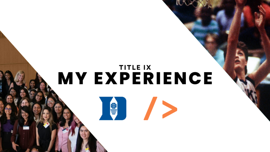 My Title IX Experience Blog Banner